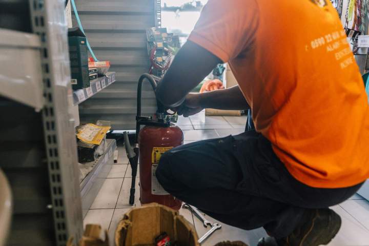 Installation d'extincteur Guadeloupe